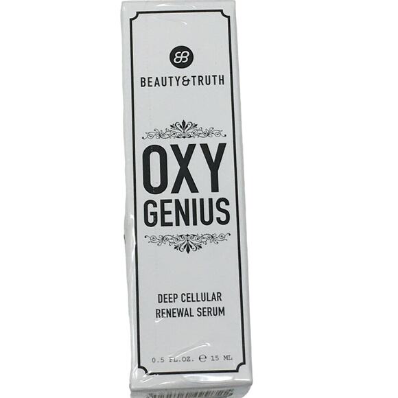 BEAUTY & TRUTH Oxy Genius Anti Aging Deep Cellular Renewal Serum 0.5 oz NEW - Picture 1 of 11